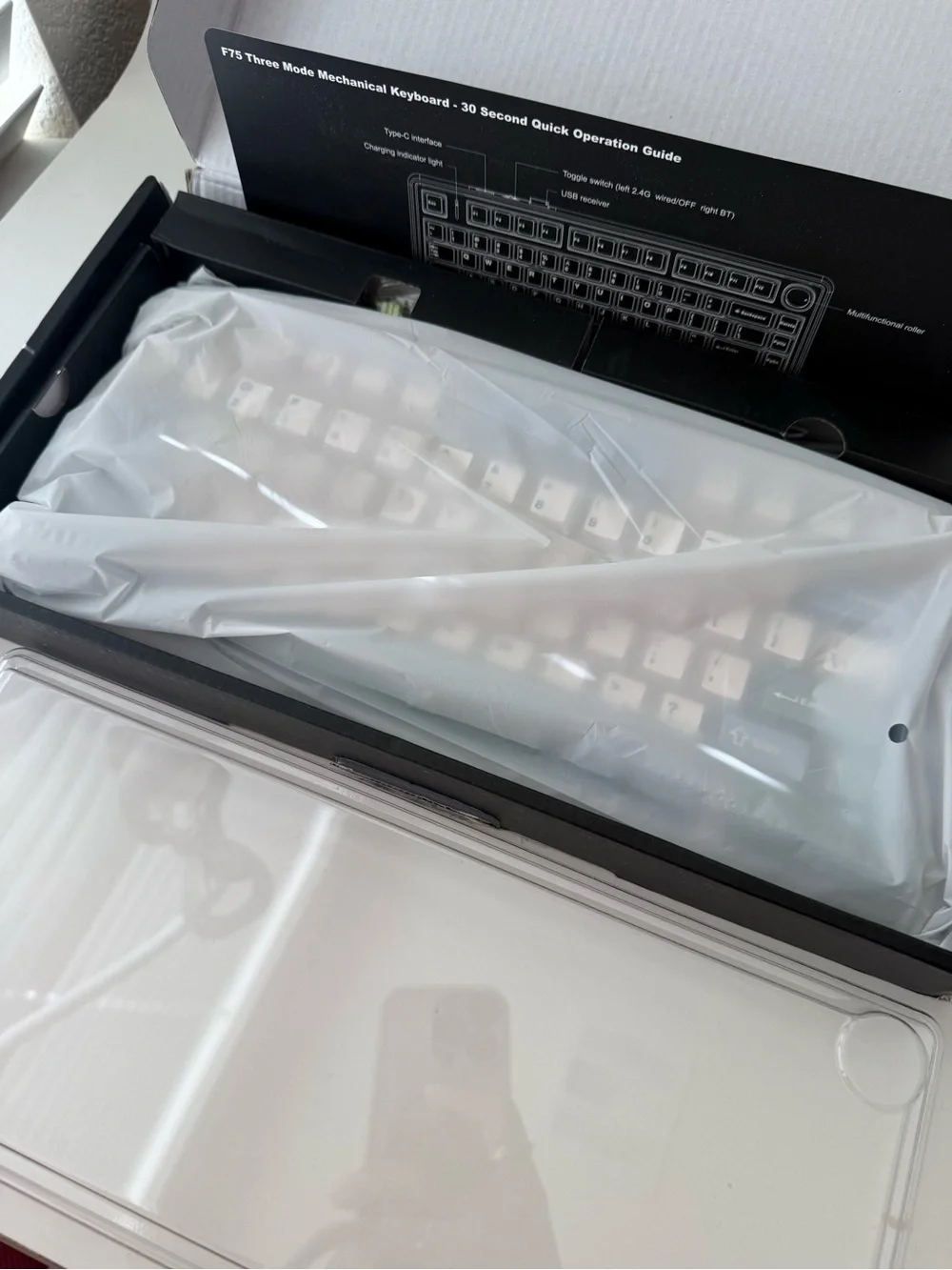 Brand new AULA F75 wireless mechanical keyboard - creamy sound, RGB backlight,